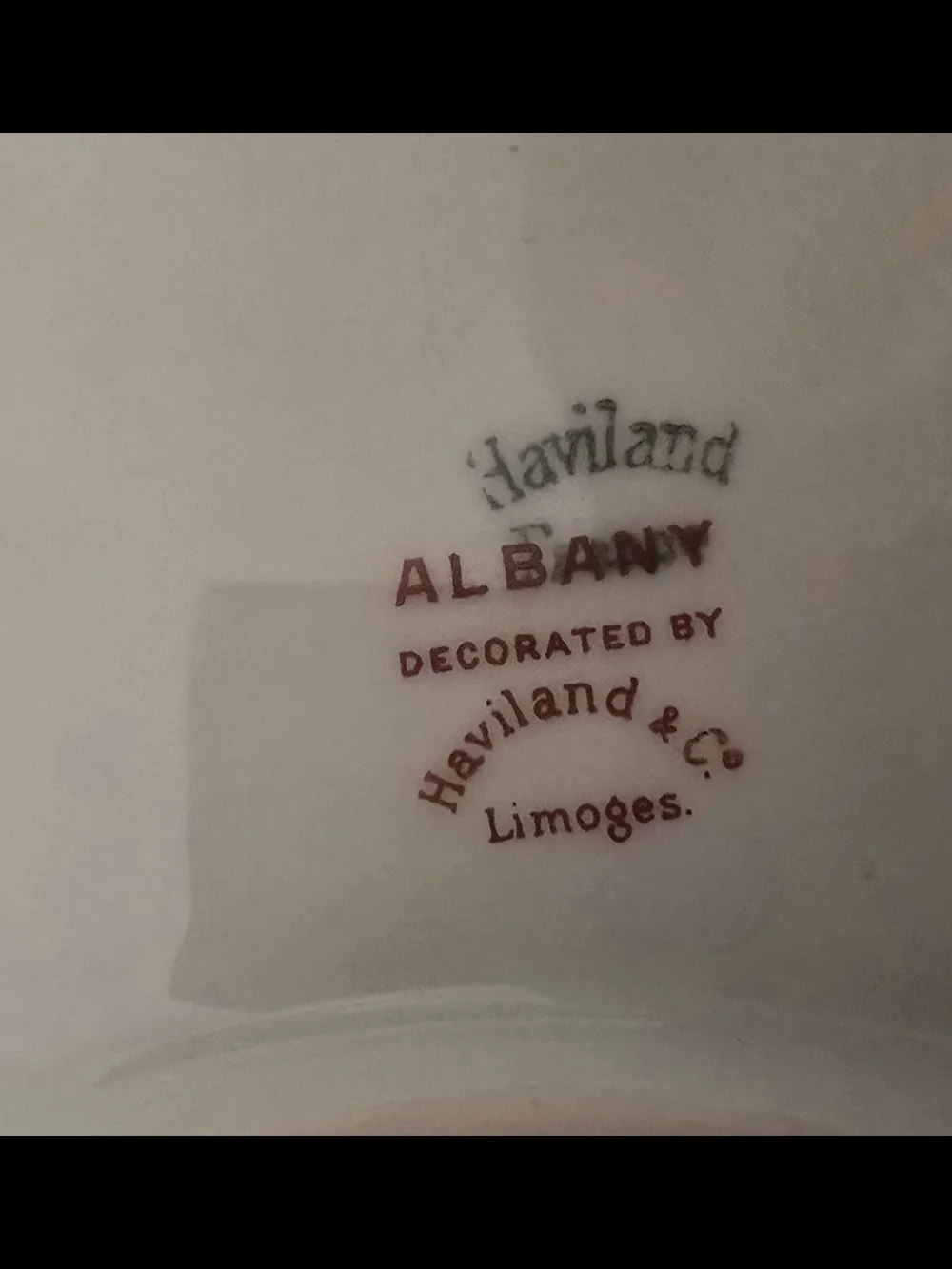 VTG Haviland & Co Limoges France ALBANY Greek Key Oval Serving Platter 14